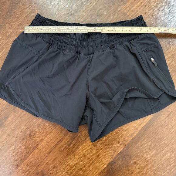 Lululemon Tracker Shorts Lined Black Sz 8 Athleisure Active Tennis Pickleball - Picture 4 of 8
